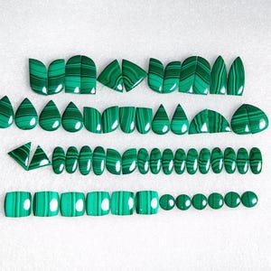 Natürliche Malachit Paar Edelstein Lot, Malachit Paar Cabochon, Großhandelspreis Malachit Paar, Malachit Für Schmuckherstellung