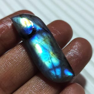 Labradorit Edelstein, Labradorit Mineralien Cabochon, Labradorit Kristall, Labradorit für Anhänger Schmuck, Labradorit Halskette, lose Stein