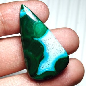 Cabochon di malachite azzurrite naturale, pietra preziosa di malachite azzurrite, pietra preziosa sfusa, pietra preziosa a forma di pera, pietra preziosa lucidata per la creazione di gioielli
