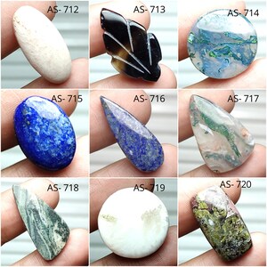 Cabujón mixto natural, gema mixta, gema suelta, gema de formas variadas, gema pulida para joyería, gema para colgante, piedra para collar