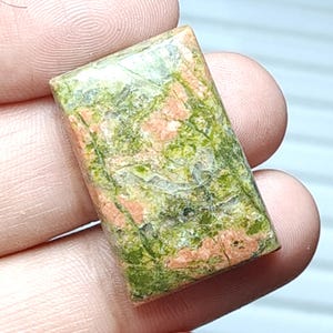 Cabochon Unakite naturale, Pietra preziosa Unakite, Pietra preziosa sciolta, Pietra preziosa Baguette, Pietra preziosa lucidata per gioielli, Ciondolo Unakite, Collana Unakite