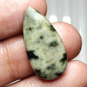 Cabochon di diaspro oceanico naturale, pietra preziosa di diaspro oceanico, pietra preziosa sfusa, pietra preziosa a forma di pera, pietra preziosa di diaspro oceanico lucidata per gioielli