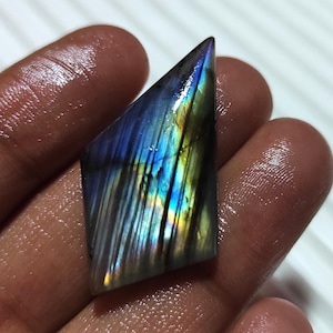 Natural Fancy Shape Labradorite Gemstone, Multi Flashy Labradorite Cabochon Loose Stone, Labradorite Crystal, Labradorite For Jewelry Making