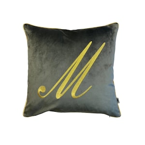 Personalized pillow cover,pillowcase with a monogram, cushion cover for her, pillow with a letter,pillow embroidered,pillow with embroidery