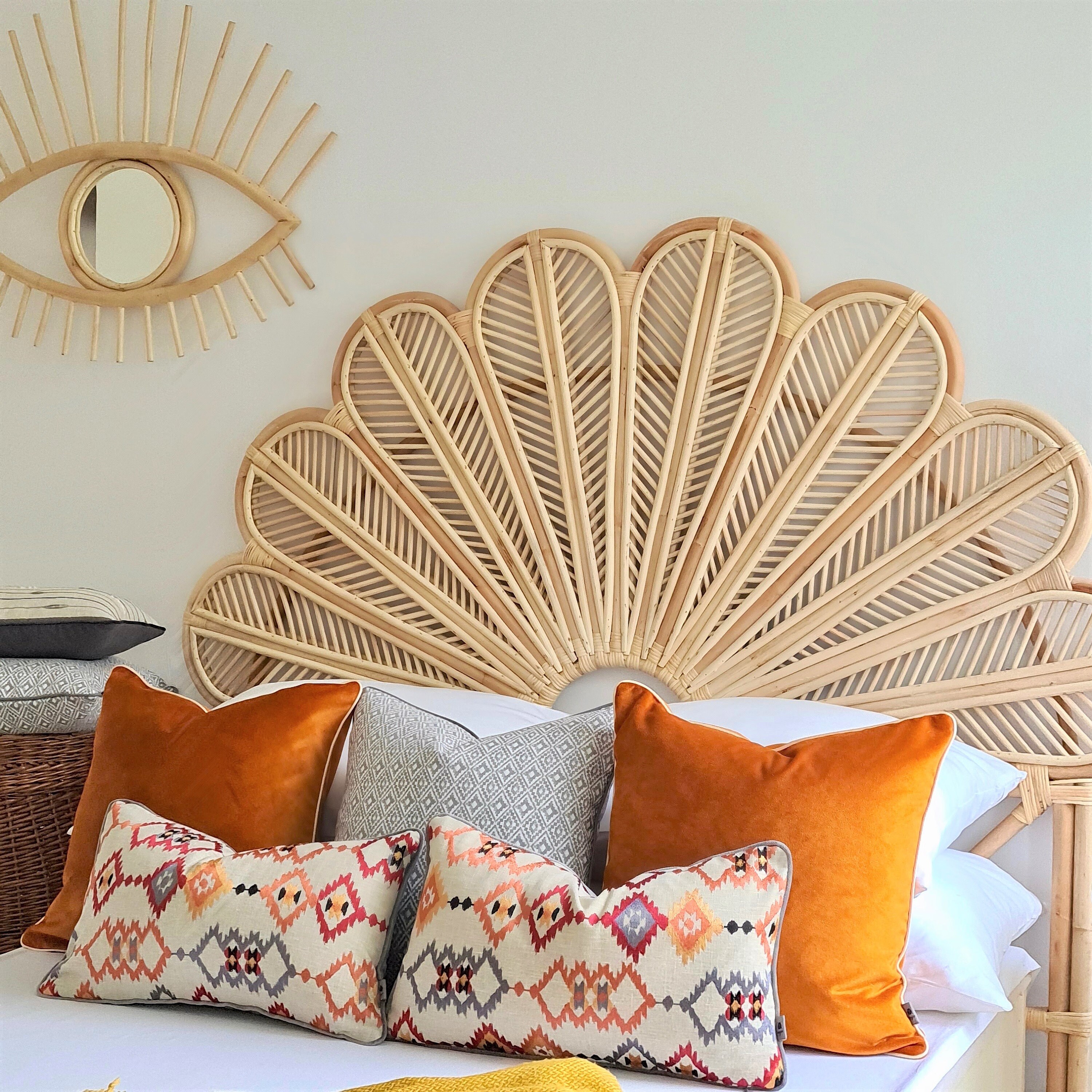 Velvet Cushion Cover Stunning Orange Cushion Coversmooth Etsy