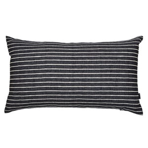 Double-sided pillowcase,  cushion cover, sofa pillow cover, handmade cushion cover,  black cushion cover, 35 x 60 cm