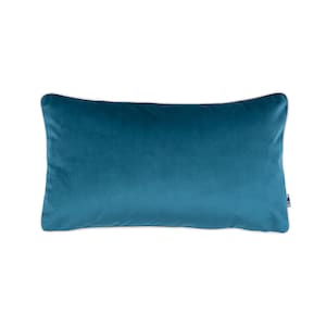 Turquoise case pillow,Piped cushion velvet, 30x50cm, elegance cover pillow, Style cushion,Lagoon cover pillows, Coastal pillowcase, handmade