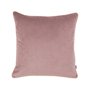 Velvet cushion cover,rosedust color cover pillow, gold piped decorative pillow,double-sided case pillow,glam velvet,sofa cushion