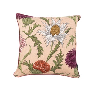 Double-sided pillowcase, flowers cushion cover, sofa pillow cover, handmade cushion cover, piped cushion cover, 45x45 cm