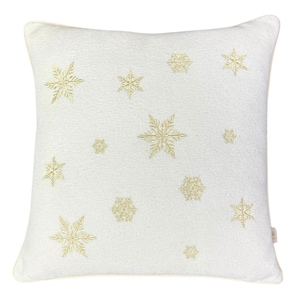 Christmas pillow cover, pillowcase with a embroidery, pillow embroidered snowflakes,pillow with embroidery,17,5x17,5cal