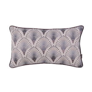 Art deco style cushion cover,Embroidery cushion cover,Case pillow, Back velvet, steel plum  pillow,Art-deco print, Range pattern,30x50cm