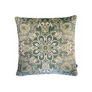 Double-sided pillowcase, flowers cushion cover, sofa pillow cover, handmade cushion cover, piped cushion cover, 45 x 45 cm