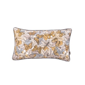 Cushion cover with butterflies ,handmade pillowcase, Butterfly Pillow Cover, cushion with piping,sofa cushion, decorative pillowcase,30x50cm