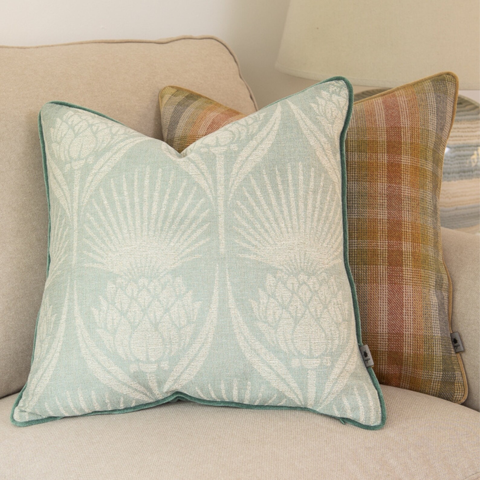 Duck Egg Cushion Cover Sofa Decorative Pillowcasepiped Etsy UK