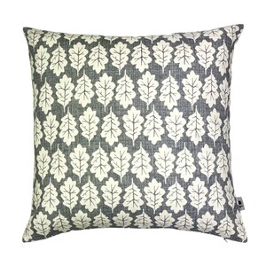 Double-sided pillowcase,  cushion cover, sofa pillow cover, handmade cushion cover, dark grey piped cushion cover, 45 x 45 cm