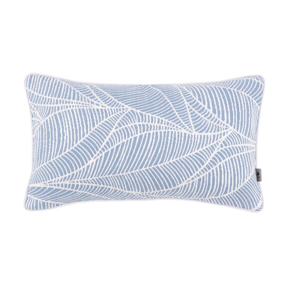 Flowers pillowcase,Exotic,Coastal Designer Pillowcase, Blue pillow, pattern cushion cover,Piped Cushion Cover,cushion with leaves, 30x50cm