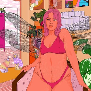 Dragonfly lesbian