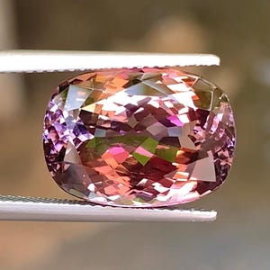 Rarest Multicolour Unheated Tanzanite, 12.90 CT Natural Loose Gemstone From Tanzania