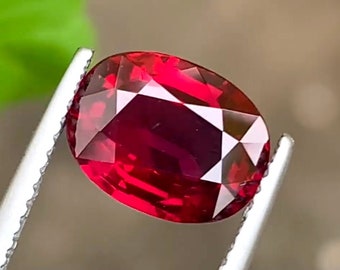 Exceptional Pigeon Blood Ruby, GRS Certified Unheated Natural Ruby Loose Gemstone From Mozambique, 3.11 CT