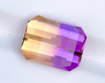 Precision Pixel Cut Natural Elegant Ametrine Loose Gemstone For Jewellery, 12.06 carats