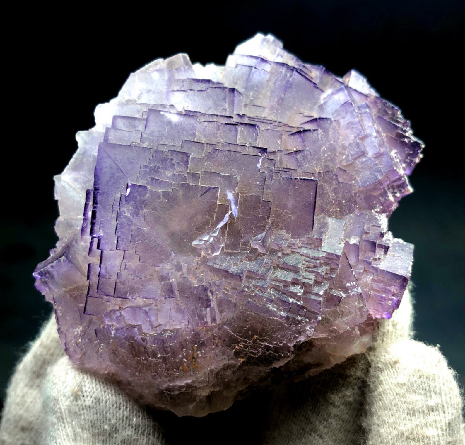 Purple Stepped Wise Fluorite Specimen From Pakistan 127 g Etsy