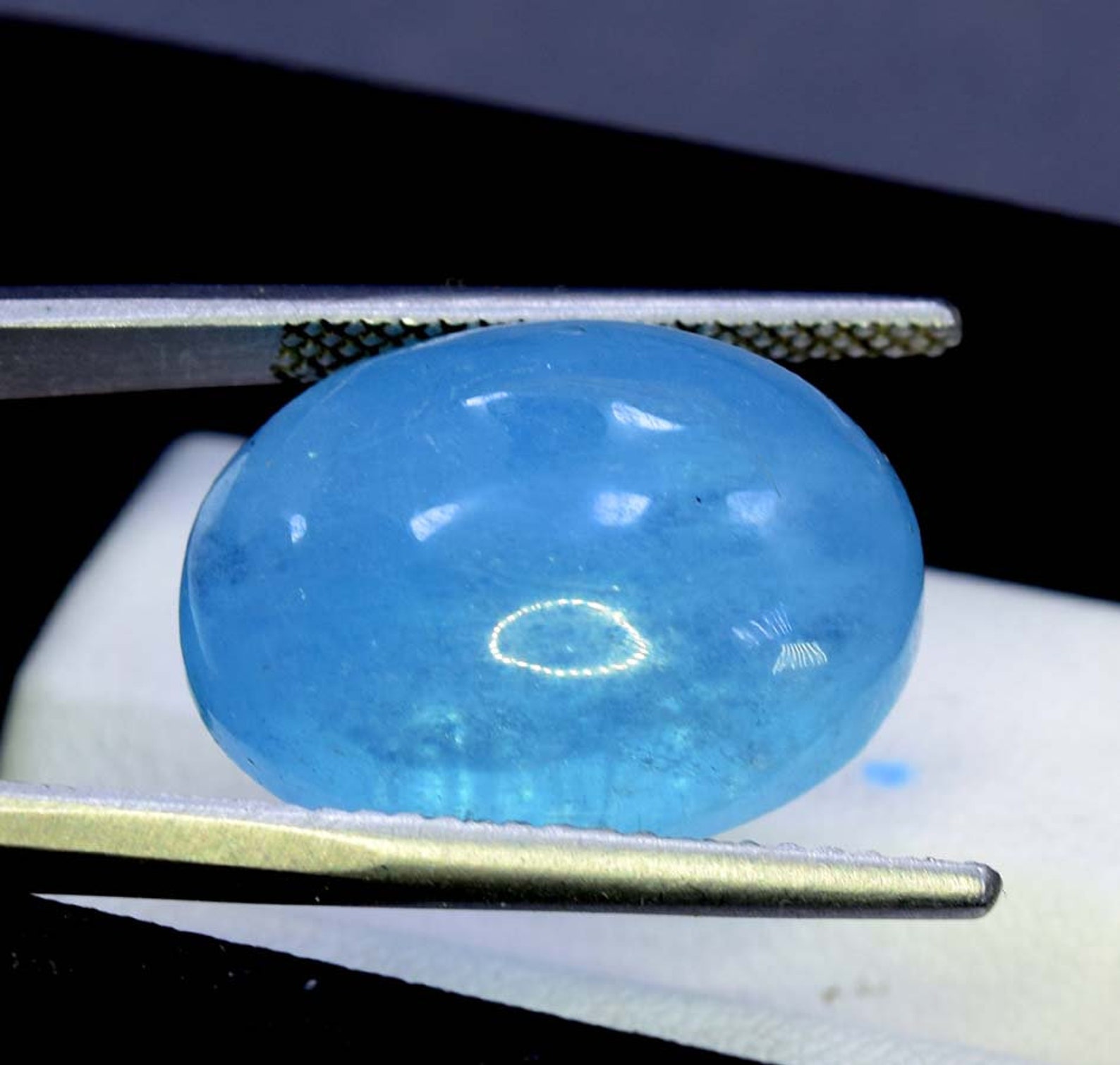 Aquamarine Gemstone Natural Deep Blue Color Aquamarine Etsy