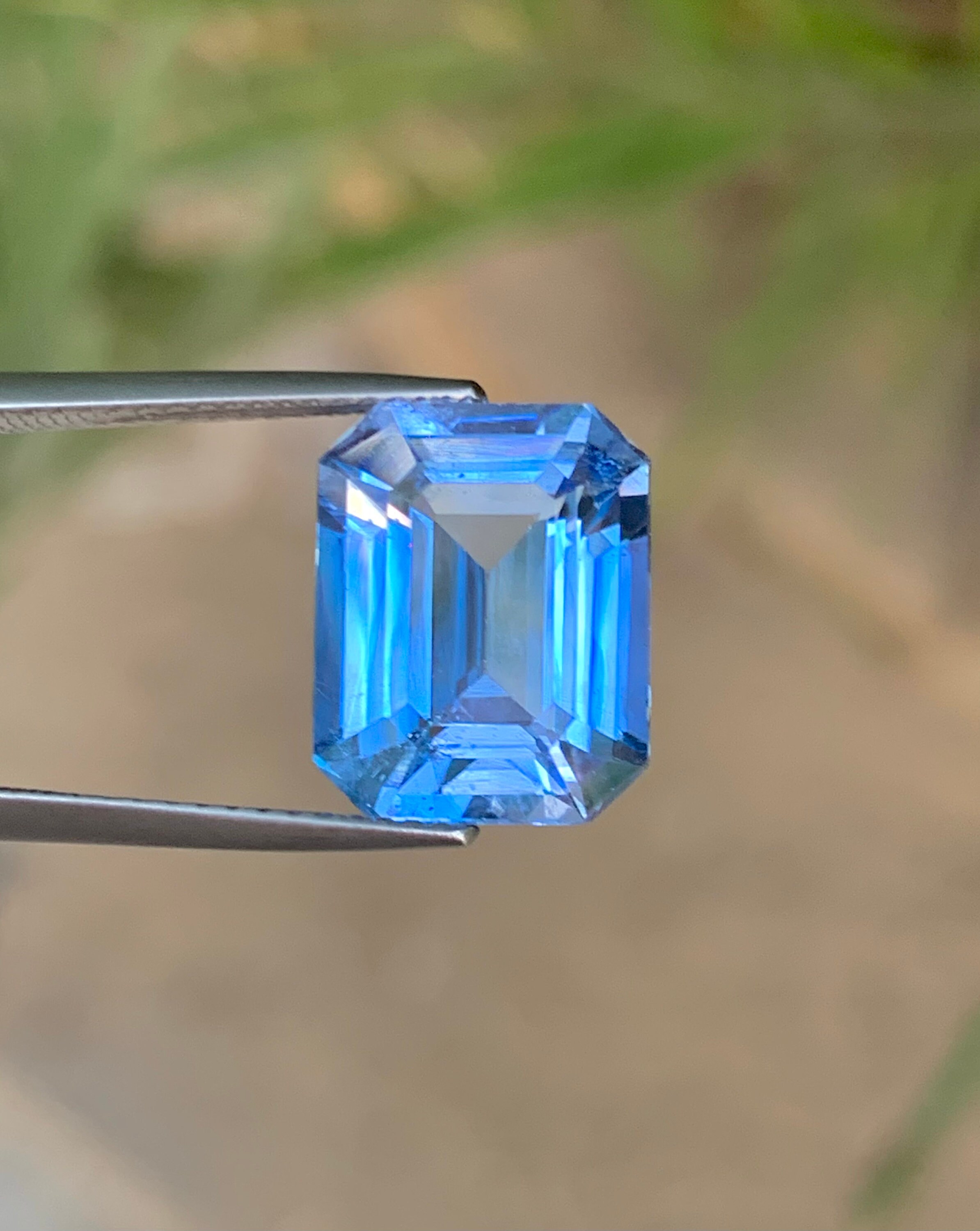 Santa Maria Color Aquamarine Beryl Gemstone, Perfect Octagon Cut Aquamarine Gemstone From Brazil ...