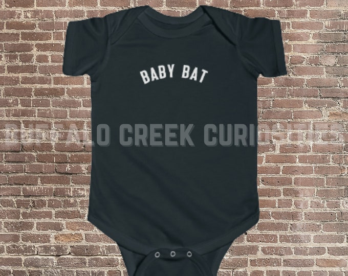 Baby Bat Halloween October Baby Spooky Baby Infant Fine Jersey Creeper Bodysuit