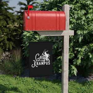 Gruss vom Krampus Holiday Outdoor Decor, Gothic Home Decor Garden Flag