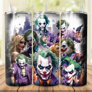 Joker DC tumbler wrap digital download png