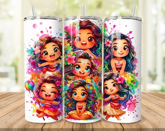 Envoltura de vaso Moana de 20 oz PNG