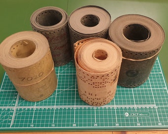 Vintage jacquardkaarten in blauw of beige.