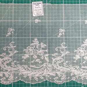 3009 c Nottingham Lace embroidered 100% cotton flouncing 23 cm design zdjęcie 3