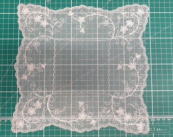 Nottingham lace handkerchief