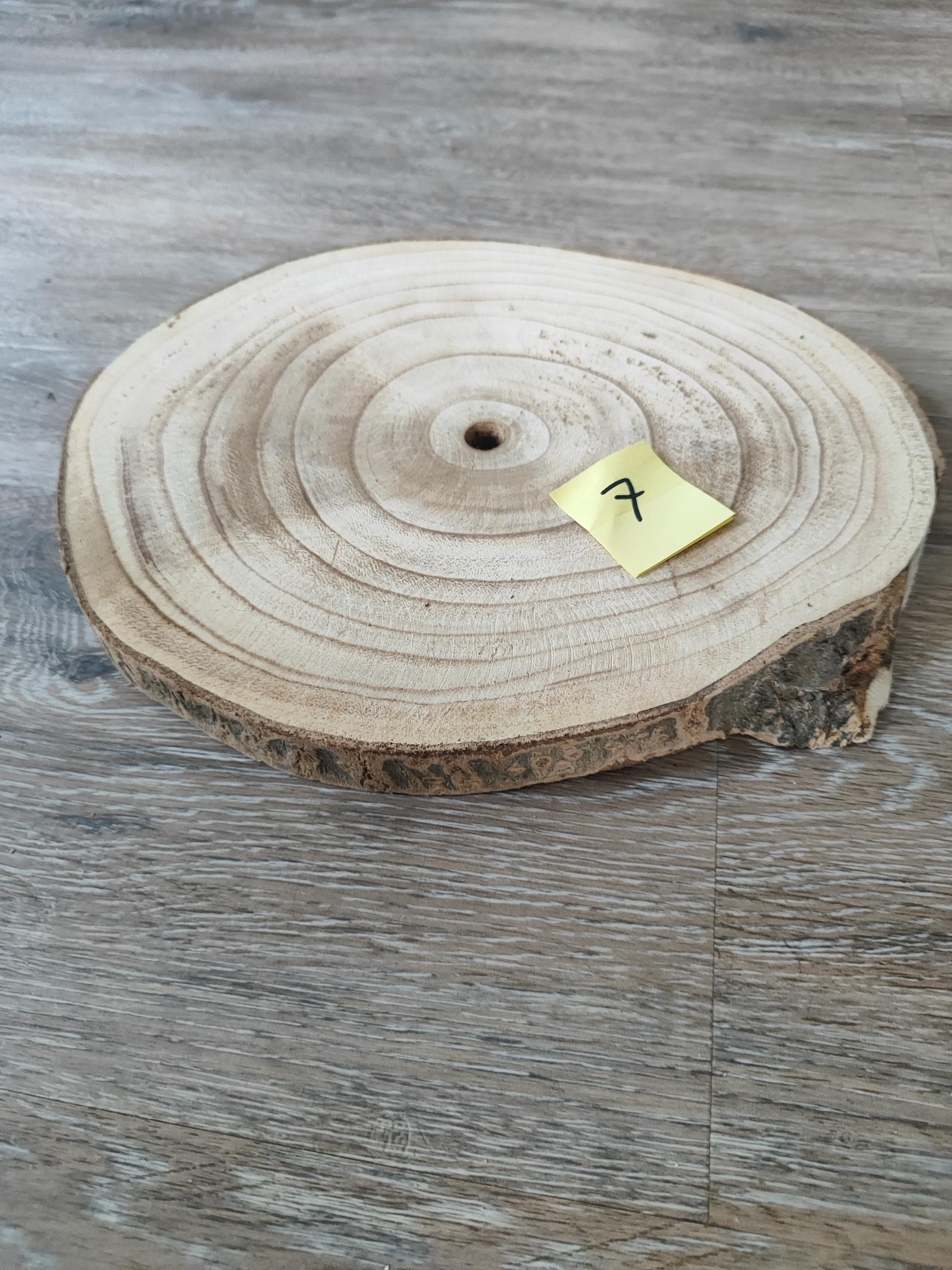 Tranches De Bois Brut 10x10 Cm - Lot De 50 - Épaisseur 2,5 Mm - Artisanat