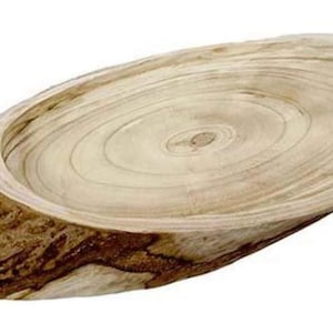 XL ovale houten schijf, houten kom, houten plank, decoratief bord, tafeldecoratie, huwelijksdecoratie, boomschijf, decoratieve kom, houten schijf, tafeldecoratie, landhuisdecoratie