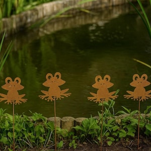 6 pcs decorative plug frog metal rust brown plug metal plug o78 frogs decoration 30 cm long