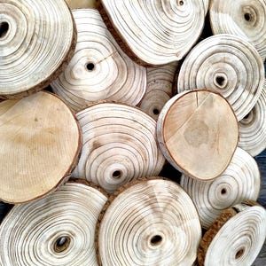Wooden disc 20-30 cm XL selection wooden discs round 2-3 cm thick craft coaster base wooden disc natural decoration discs made of wood