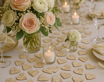 80 pcs birch hearts 4 cm decorative hearts 40 mm birch bark wedding decoration birch natural decoration country house wedding table decoration bark hearts wooden hearts