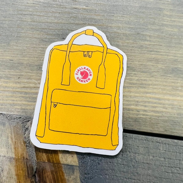 Stickers| yellow backpack | cute stickers | aesthetic stickers | glossy stickers | matte stickers | vinyl stickers | gifts | Christian