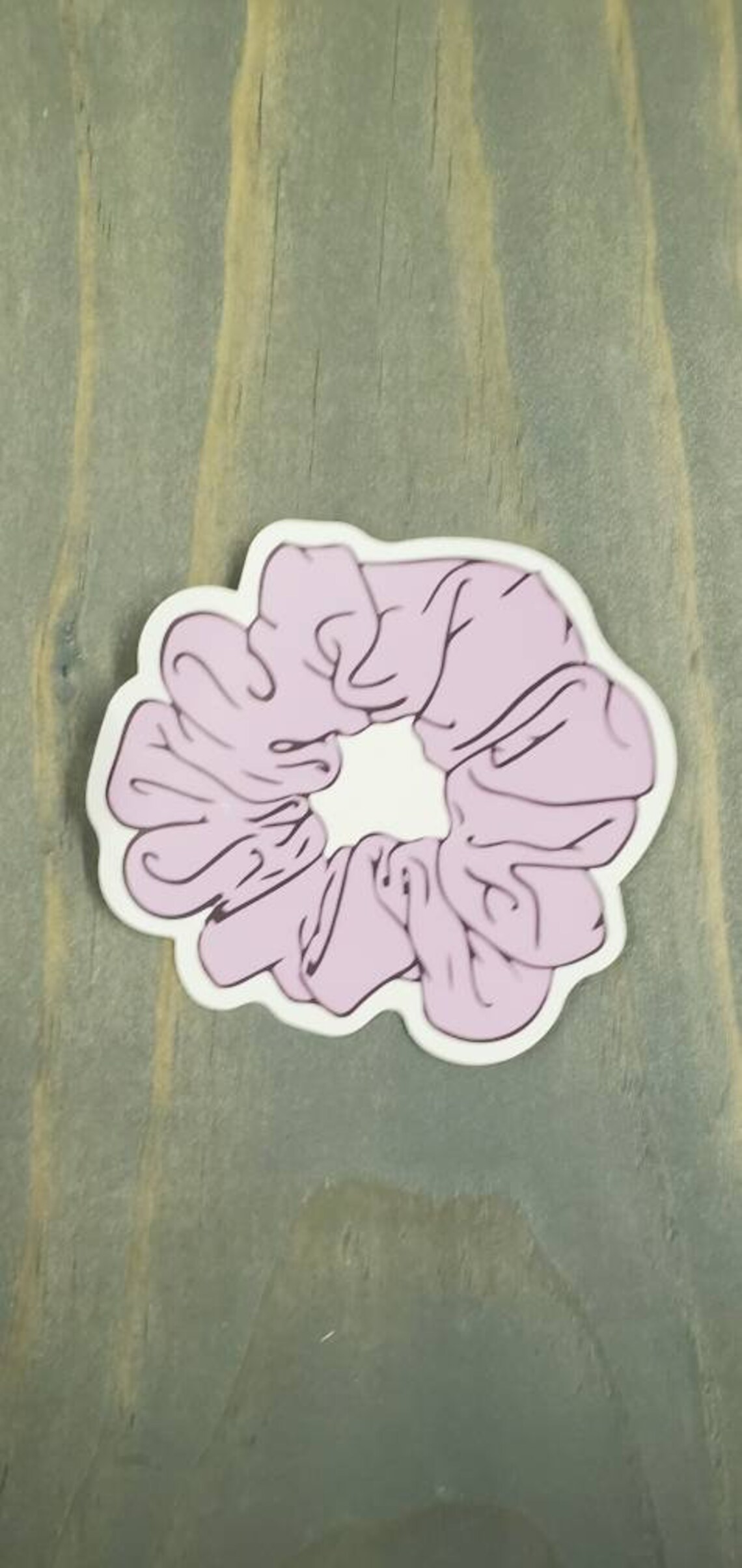 Stickers Purple Scrunchie Aesthetic Cartoon Girl | Etsy