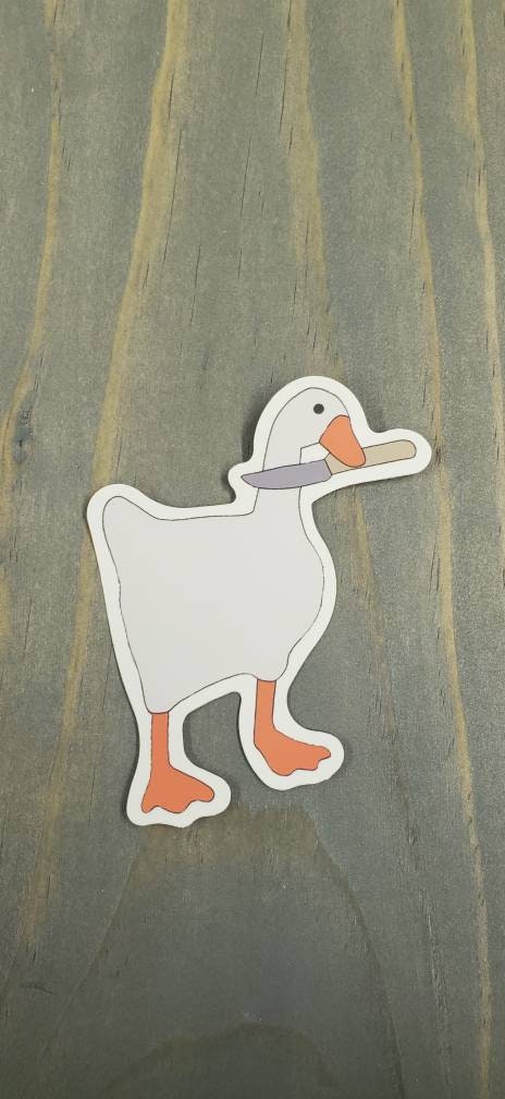 Stickers duck with knife aesthetic cartoon girl -  Portugal