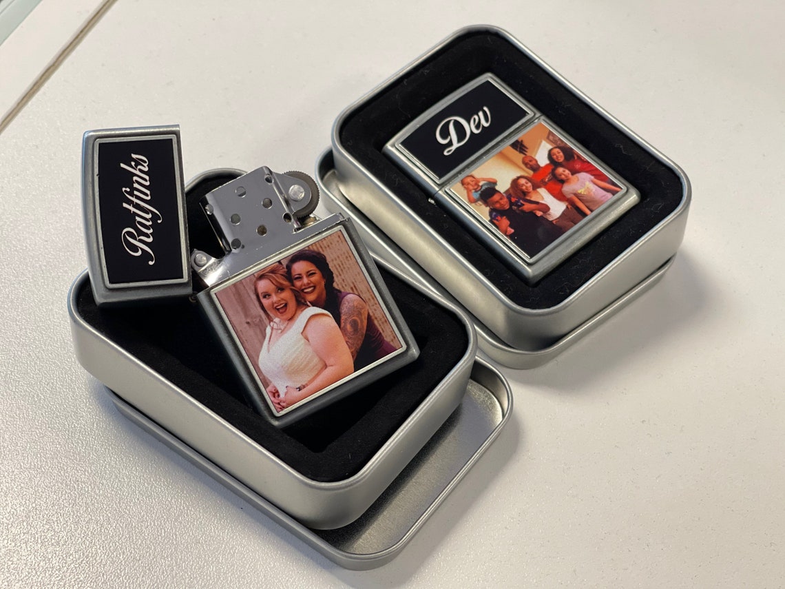 Custom photo lighter gift for him gift for her Etsy