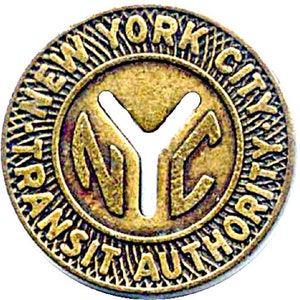 Small 16mm New York City Transit Tokens