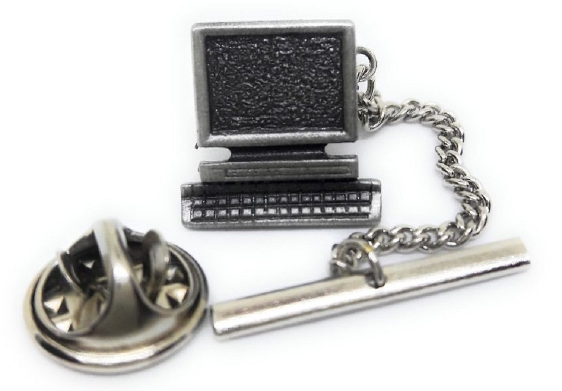 Retro Computer Tie Tack Etsy