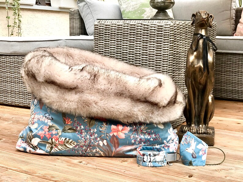 Cosy cave Cave dog Cave greyhound Dog bed luxury Dog Etsy