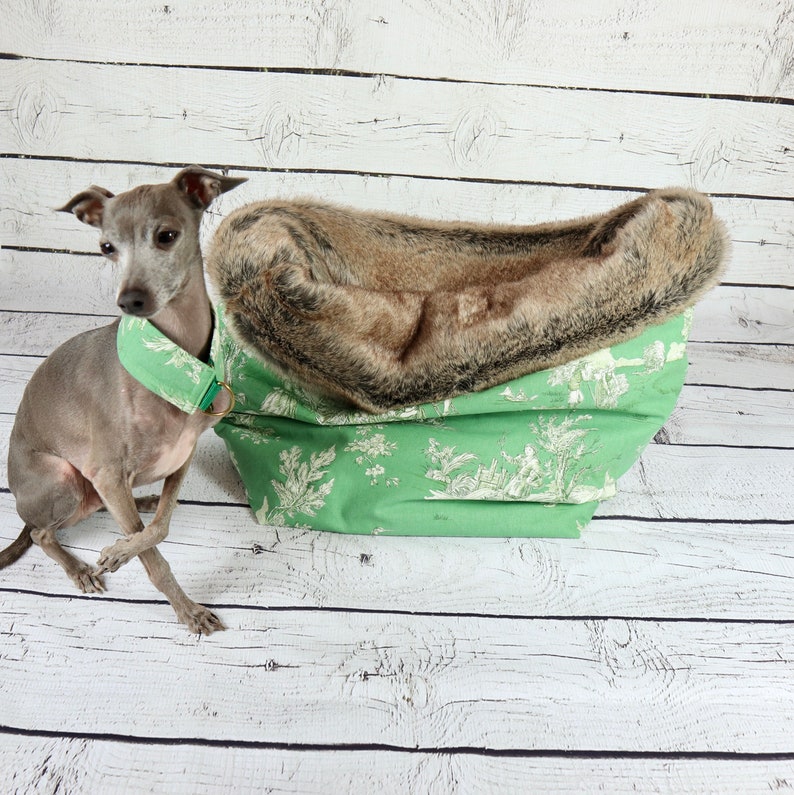 Cosy cave Cave dog Cave greyhound Dog bed luxury Dog Etsy
