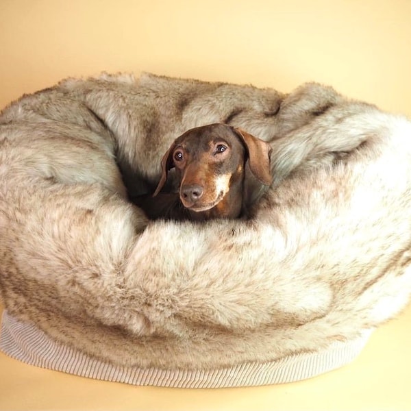 dog bed, Cave dog, Cave greyhound, Dog bed luxury, Dog blanket fur, Greyhound cave
