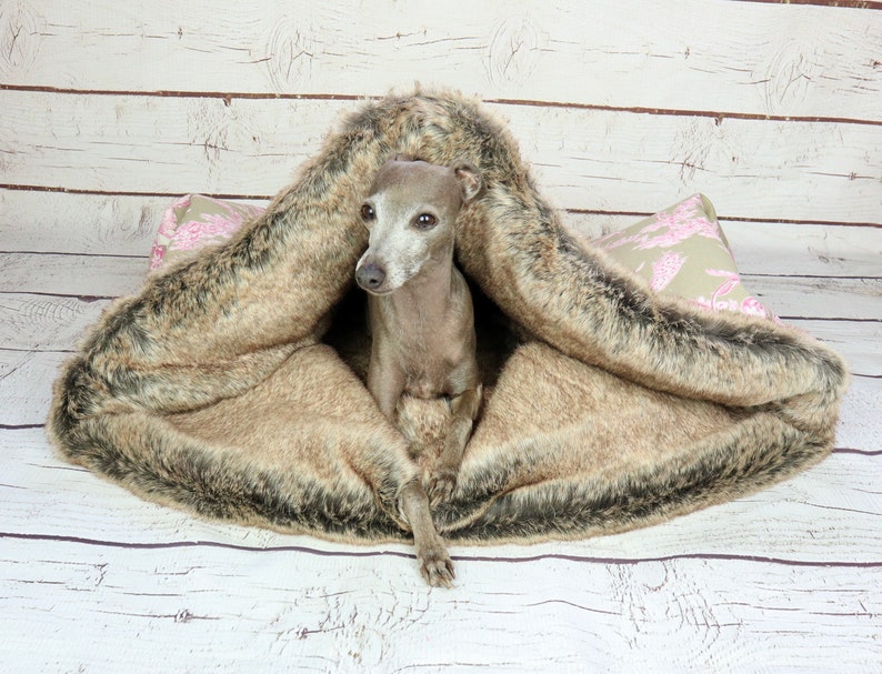 Kuschelhöhle Höhle Hund Höhle Windhund Hundebett Luxus Etsy