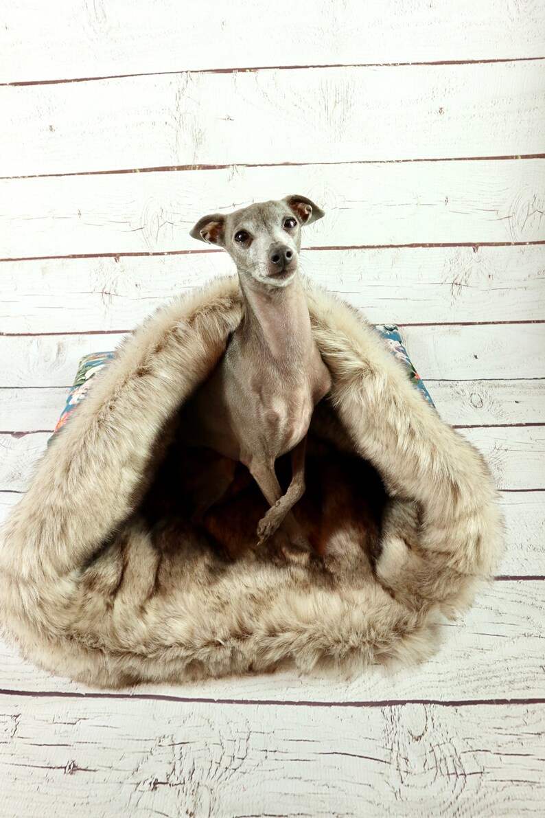Kuschelhöhle Höhle Hund Höhle Windhund Hundebett Luxus Etsy